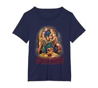 The Goonies Poster Maglietta, Donna Plus-Size, Navy, 1X