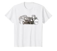 The Goonies Shadow Faces Maglietta, Bambini, Bianco, 12 Anni