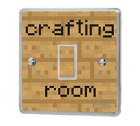the grafix studio Computer Crafting Room Light Switch Sticker Vinyl/Skin Cover Sw147