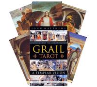 The Grail Tarot Carte Tavola A Templari Vision SCHIFFER Publishing Esoterici New