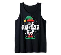 The Gram-Cracker Elf Divertente Natale Corrispondente Gruppo Familiare Canotta