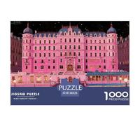The Grand Budapest Hotel Puzzle in Legno Impermeabile DIY Puzzles Da 1000 Pezzi Per Adulti Colorati Per Decorazioni Domestiche