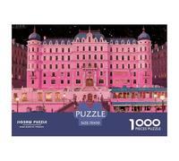The Grand Budapest Hotel Puzzle in Legno Impermeabile Puzzles Da 1000 Pezzi Per Adulti Colorati Giochi Educativi
