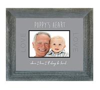 The Grandparent Gift for Grandpa in Poppy's Heart Sentiment - Cornice per foto