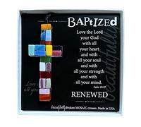 The Grandparent Gift Handmade mosaico battesimo croce