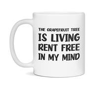 The Grapefruit Tree Is Living Rent Free In My Mind Tazzine Da Caffè Ceramica Tazza Colazione Resistente Tazze Per Ufficio Casa Latte Tè 330Ml