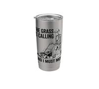 The Grass Is Calling And I Must Mow Skeleton divertente papà Bicchiere termico in acciaio inox doppia parete