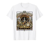The Graveyard Shift Live Every Music Skeletons Spo Halloween Maglietta