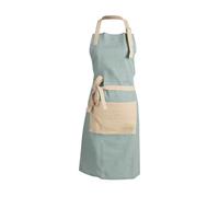 The Great British Bake Off Grembiule per donne e uomini, con tasche, 100% cotone con cinturino regolabile e logo ufficiale GBBO, regali da forno per Star Baker, blu uovo d'anatra, taglia unica