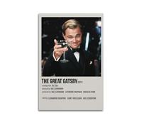 The Great Gatsby Movie - Poster artistico in tela, 50 x 75 cm, stile Unframe