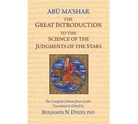 David Abu-Ma Shar The Great Introduction to the Science of the Judg (Tascabile)