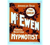 The Great McEwen Poster Vintage Hypnotist Wall Art - 12X16/16X20/18X24/24X36