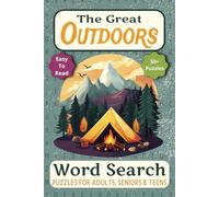 The Great Outdoors Word Search Puzzle Book: Word Search with Easy to Read Print about Wildlife, Camping, Survival Gear and More | 6x9 inches, 110 ... … Gift for Vacations, Holidays and Free Times