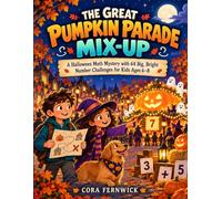 The Great Pumpkin Parade Mix-Up: A Halloween Math Mystery with 64 Big, Bright Number Challenges for Kids Ages 6-8