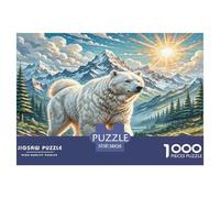 The Great Pyrenees Puzzle Impossible 1000Pcs Decorazione Per La Casa. Rilassamento E Intelligence Per Adulti E Ragazzi Da 14 Anni 38x26cm/1000pcs