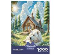 The Great Pyrenees Puzzle Impossible 1000Pcs Decorazione Per La Casa. Rilassamento E Intelligence Per Adulti E Bambini Da 12 Anni 38x26cm/1000pcs