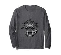 The Great Racc-Sby Funny Trash Panda Raccoon Meme Maglia a Manica