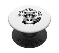 The Great Racc-Sby Funny Trash Panda Raccoon Meme PopSockets PopGrip Adesivo