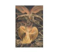 The Great Red Dragon And The Woman Clothed With The Sun di William Blake, poster per camera da letto, decorazione su tela, paesaggio sportivo, decorazione per ufficio, stanza, regalo, senza cornice 2