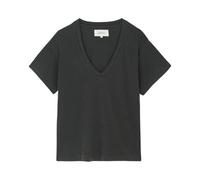THE GREAT - T-shirt Scollo a V Morbida - - Tops - Donna - Nero - XS