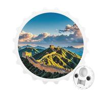The Great Wall of China - Apribottiglie magnetico, strumento da cucina salvaspazio, divertente apribottiglie e magnete per frigorifero, per campeggio, viaggi, campeggio, stile bianco