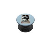 The Great Wave Off Kanagawa By Night Tarocchi Card Retro PopSockets PopGrip Adesivo