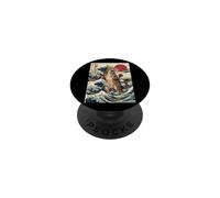 The Great Wave Off Kanagawa Cat Arte giapponese PopSockets PopGrip Adesivo