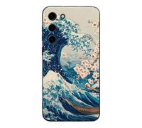 The Great Wave Off Kanagawa custodia per telefono compatibile con Samsung S23/Plus/Ultra custodia protettiva carina per cellulare
