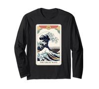 The Great Wave off Kanagawa Tarocchi Carta Divertente Grande Onda Maglia a Manica