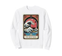 The Great Wave off Kanagawa Tarocchi Notte Opera d'Arte Giappone Felpa