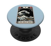 The Great Wave Off Kanagawa Tarocchi Opera d'arte retrò Giappone PopSockets PopGrip Adesivo