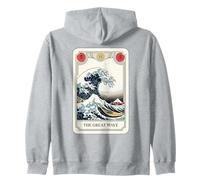 The Great Wave off Kanagawa Tarocchi Opere d'Arte Giappone Felpa con Cappuccio