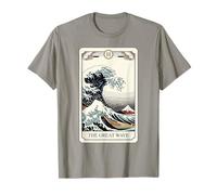 The Great Wave off Kanagawa Tarocchi Opere d'Arte Giappone Maglietta