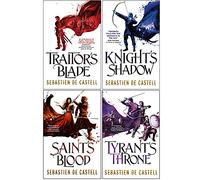 The Greatcoats Series 4 Books Collection Set By Sebastien de Castell (Traitor's Blade, Knight's Shadow, Saint's Blood, Tyrant's Throne)