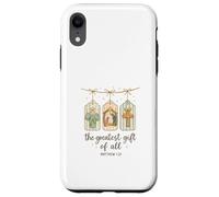 The Greatest Gifts of All Matthew 1:21 Nativity Watercolor Custodia per iPhone XR