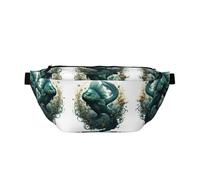 The Green Flying Fish - Marsupio versatile da corsa, leggero, traspirante e regolabile, per viaggi, ciclismo e uso quotidiano