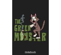 The Green Monster Notebook: 6x9 120 Pages, Diary, Matte Finish Cover, Planner, Journal, 6Lined College Ruled Paper