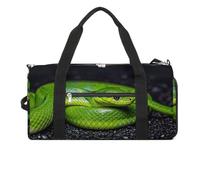 The Green Snake - Borsa da palestra per uomo e donna, impermeabile, grande borsone per allenamento da viaggio