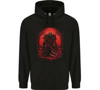 The Grim Reaper Su His Trono Biker Gotico Bambini Felpa con Cappuccio