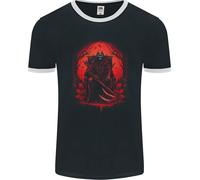 The Grim Reaper Su His Trono Biker Gotico Uomo Ringer Fotl
