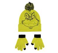 CERDÁ Set 2 pezzi cappello e guanti The Grinch – termico, licenza ufficiale, unisex per bambini