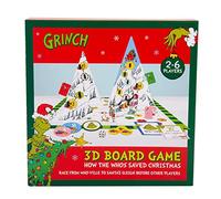 The Grinch Christmas Board Game. 2-6 giocatori. Giochi festivi per famiglie a tema Grinch. Gioco da tavolo 3D. Prodotto con licenza ufficiale The Grinch. Giochi da tavolo a tema natalizio Grinch.