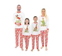 The Grinch Grinchmas - Pigiama lungo natalizio coordinato, bianco, 15-16 Anni