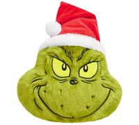 The Grinch Peluche Cuscino 3D, Abbracci Morbido Decorative Cuscini Natalizi per Letto e Divano, Accessori per Letto, Regali Natale