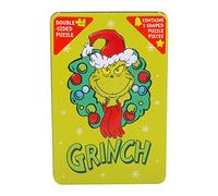 The Grinch - Puzzle natalizio double-face, in latta goffrata, 500 pezzi, prodotto con licenza ufficiale