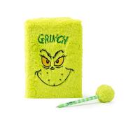 The Grinch Set di cancelleria | Grinch Character Face Graphic Print Notebook & Pen Kit in verde | Cancelleria da scrivania unisex con penna a sfera e blocco note per adulti, adolescenti e bambini |
