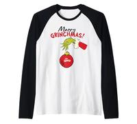The Grinch Xmas Naughty Grumpy Fun Merry Christmas Classic Maglia con Maniche Raglan