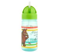 The Gruffalo Borraccia per bambini da 400 ml con coperchio a cupola e cannuccia integrata ribaltabile, senza BPA, design a prova di perdite, perfetta per scuola e attività all'aperto