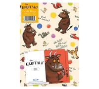 The Gruffalo - Carta da regalo, 8 fogli, 8 etichette, dimensioni: 70 x 50 cm, prodotto ufficiale responsabile