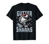 The Gutter Sharks - Divertente squalo che suona la chitarra con gli occhiali Maglietta
